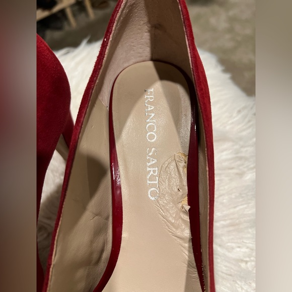 Franco Sarto Burgundy Baroque Pumps - Picture 6 of 16